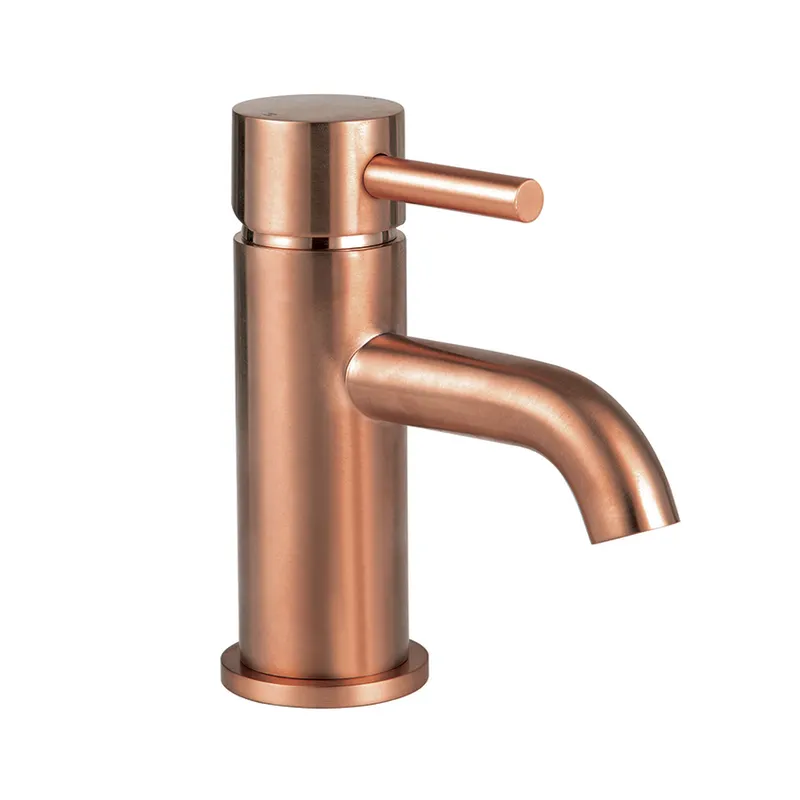 Treviso Single Lever Mini Basin Mixer Brushed Rose Gold in Brushed Rose Gold