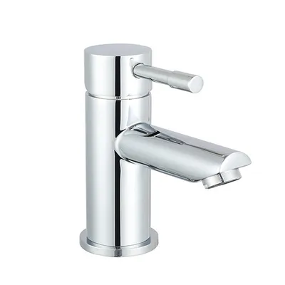 Turin Cloakroom Mini Basin Mixer With Basin Waste Chrome Plated in Chrome