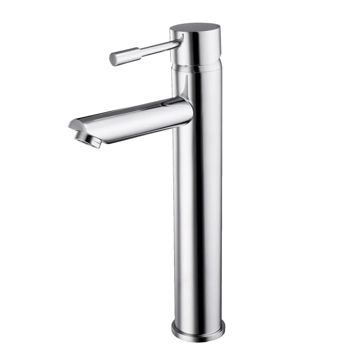 Turin Single Lever Tall Basin Mixer Chrome Plated in Chrome
