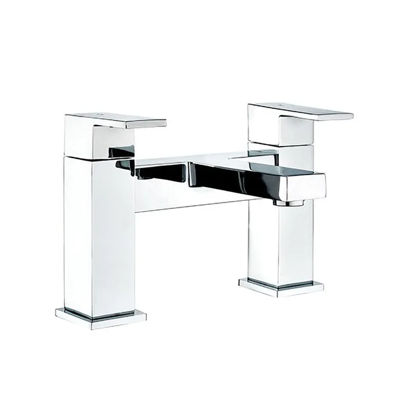 Tuscany Dual Lever H Type Bath Filler Chrome Plated in Chrome