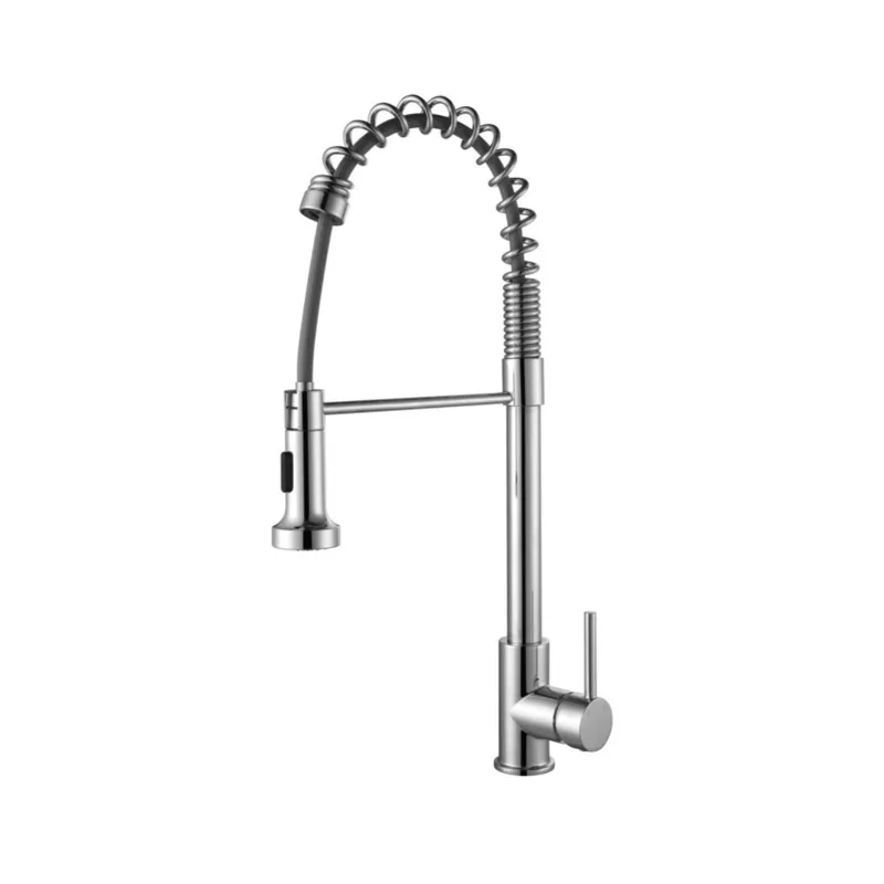 Victoria Pull Out Kitchen Mixer Tap Chrome in Chrome