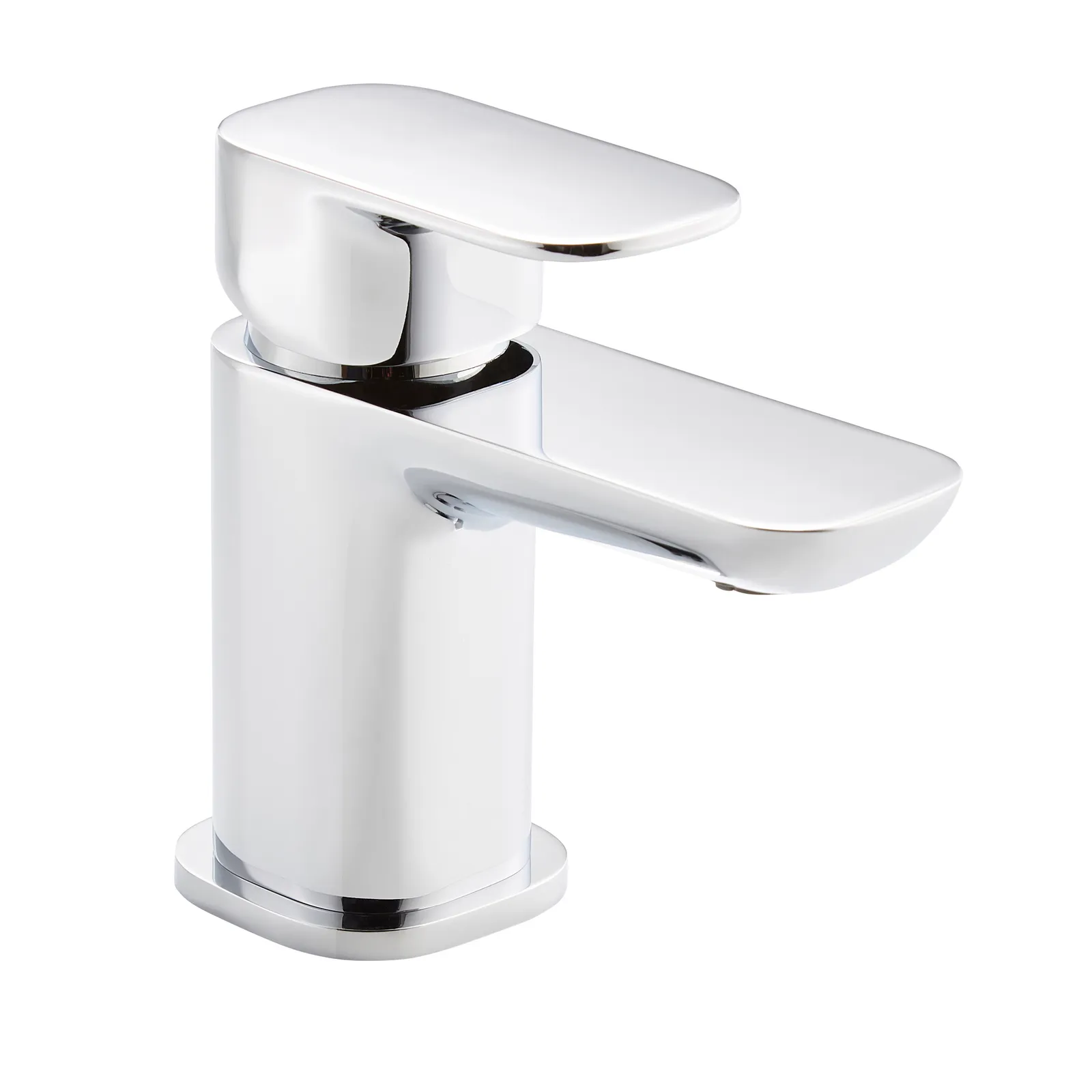 Visage Chrome Mini Mono Basin Mixer Tap With Click Waste in Chrome