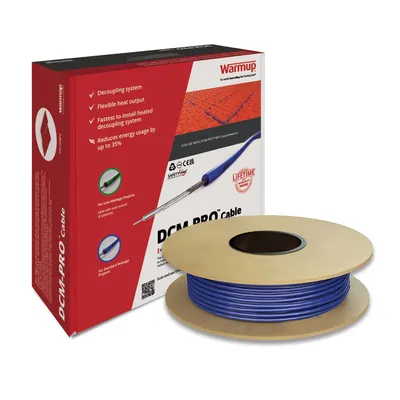 Warmup DCM-PRO Underfloor Heating Cable cover 450W/3m² 32.7m Length in Blue - photograph 3