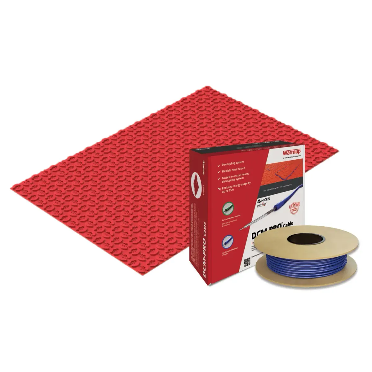 Warmup DCM-PRO Underfloor Heating Cable cover 1200W/8m² 87.1m Length in Blue