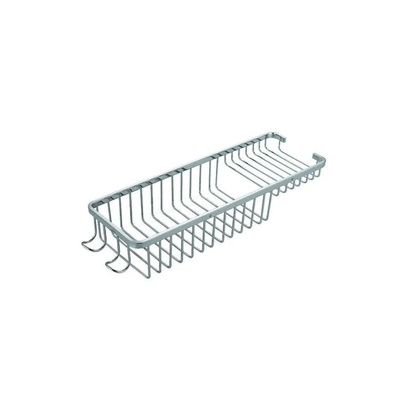 Wire Chrome Soap Basket with Hook in Chrome